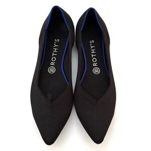 Rothy's The Point II Women's Black Washable Packable Walking Ballet Flats (10)